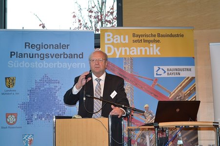 Hermann Steinmaßl, Landrat des Landkreises Traunstein und Vorsitzende des Regionalen Planungsverbands Südostoberbayern